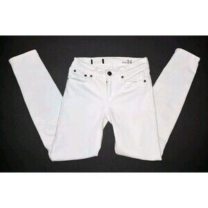 J.Crew Low Rise Skinny Jeans Womens 24 White Stretch Festival Western Cowboy